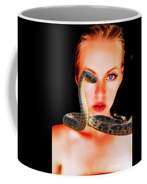Snakes Coffee Mug featuring the photograph The snake lady by Yvonne Padmos