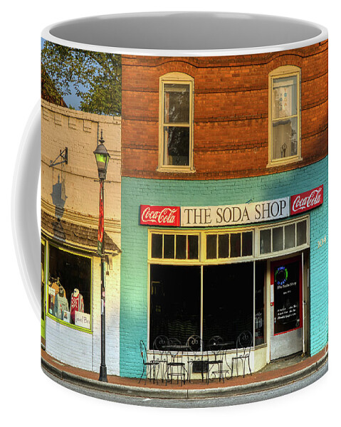 Soda Shop Coffee Mug featuring the photograph The Soda Shop by Amy Dundon