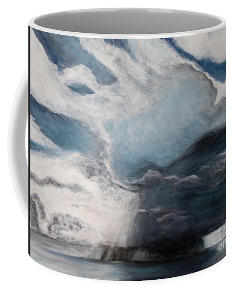 Storm Coffee Mug featuring the painting The Storm by Pamela Schwartz