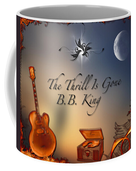 Lucille Coffee Mug featuring the digital art The Thrill Is Gone by Michael Damiani