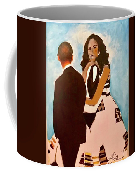  Coffee Mug featuring the painting The View by Angie ONeal