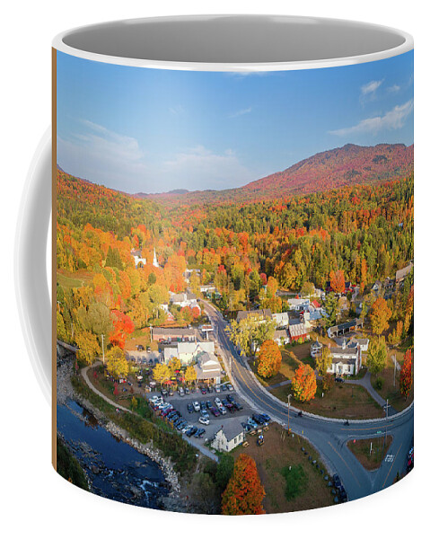Landscape Coffee Mug featuring the photograph The Village of East Burke, Vermont by John Rowe