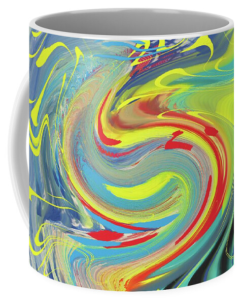 Acrylic Coffee Mug featuring the painting The Waiting by Christina Wedberg