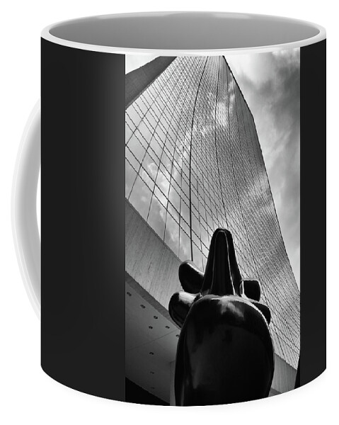 Art Coffee Mug featuring the photograph The Wall Street Bull by Louis Dallara