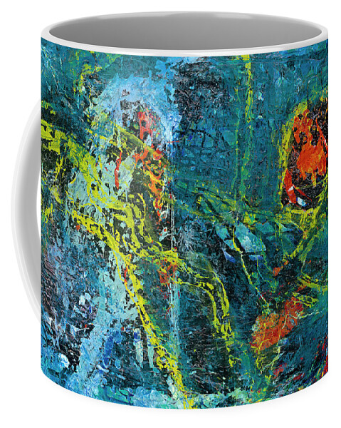 Wall Coffee Mug featuring the painting The Wall by Tessa Evette