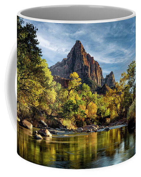 2020 Utah Trip Coffee Mug featuring the photograph The Watchman by Gary Johnson