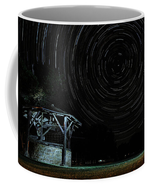 Texas Coffee Mug featuring the digital art The Well at Fort Belknap by Brad Barton