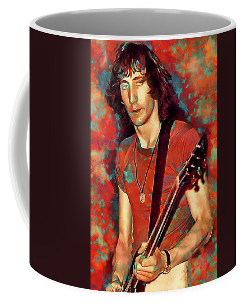 The Who Coffee Mug featuring the mixed media The Who Pete Townsend Art Eminence Front by The Rocker Chic