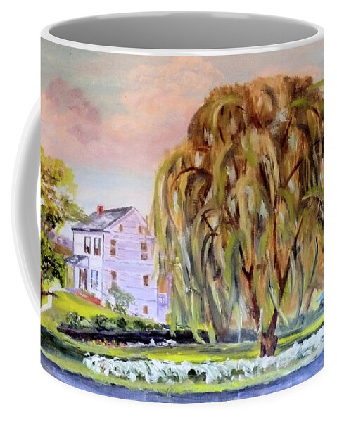 Willow Coffee Mug featuring the painting The Willow by Joel Smith