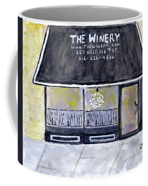 The Winery Coffee Mug featuring the painting The Winery Harlem by Afinelyne