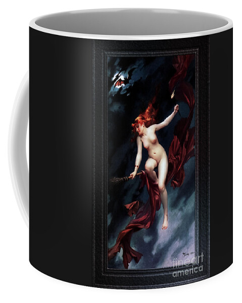 The Witches Sabbath Coffee Mug featuring the painting The Witches Sabbath by Luis Ricardo Falero Old Masters Fine Art Reproduction by Rolando Burbon