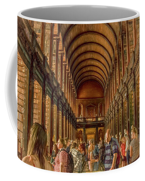 Book Of Kells Coffee Mug featuring the photograph The World's Library by Marcy Wielfaert