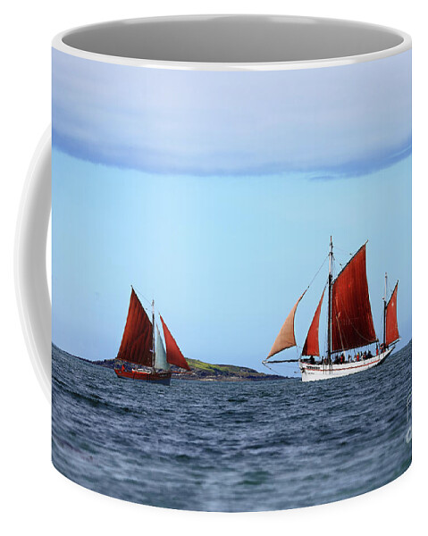 Artistic Coffee Mug featuring the photograph the Yan-Gwenn and the Belle-Etoile by Frederic Bourrigaud