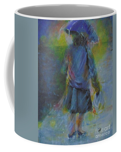 Acrylic Coffee Mug featuring the painting The Year 2020 by Saundra Johnson