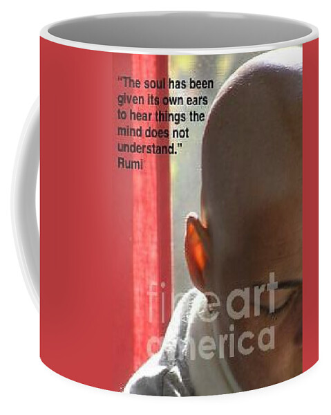 Rumi Quotes Coffee Mug featuring the photograph TheLightWithin by Mary Kobet