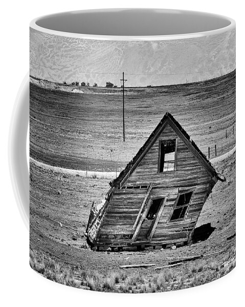 Homestead Coffee Mug featuring the photograph There was a Crooked House by Mary Lee Dereske
