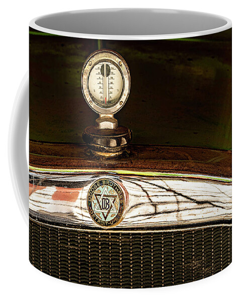  Coffee Mug featuring the photograph Thermometer Hood Ornament by Al Judge
