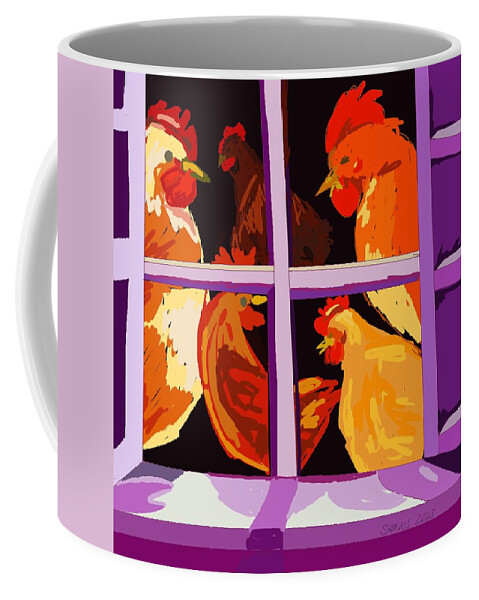 2023 Coffee Mug featuring the digital art They're Here by Sarah Sammis