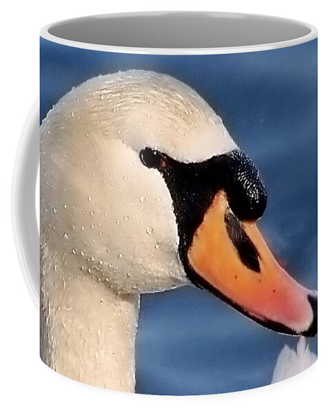 Swan Coffee Mug featuring the photograph This Is My Good Side by Lori Lafargue