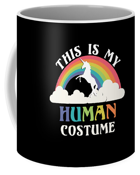 Halloween Coffee Mug featuring the digital art This is My Human Costume by Flippin Sweet Gear