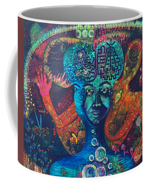Symbolism Coffee Mug featuring the painting This is who I am by Sylvia Becker-Hill
