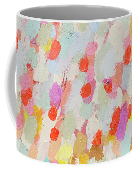 Abstract Coffee Mug featuring the painting This Morning by Claire Desjardins