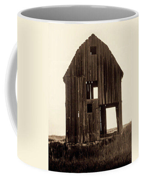 Barn Coffee Mug featuring the photograph This Old Barn Open Air by Cathy Anderson