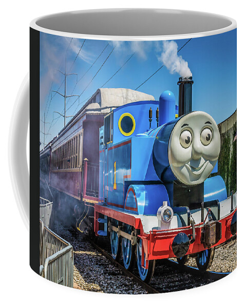Thomas The Train Coffee Mug featuring the photograph Thomas the Train by Robert Bellomy