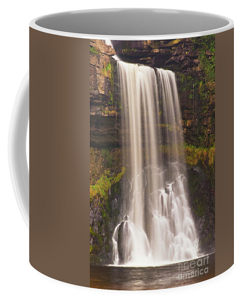 Yorkshire Dales Coffee Mug featuring the photograph Thornton force waterfall, Ingleton, Yorkshire dales, England by Neale And Judith Clark
