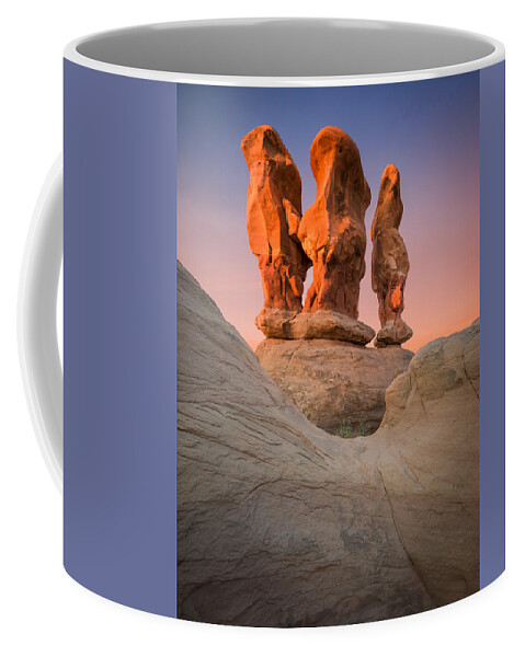 Devil's Garden Coffee Mug featuring the photograph Threesome by Peter Boehringer