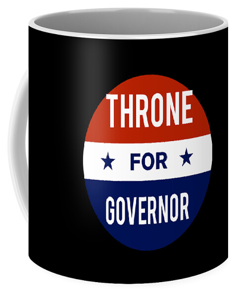 Election Coffee Mug featuring the digital art Throne For Governor by Flippin Sweet Gear