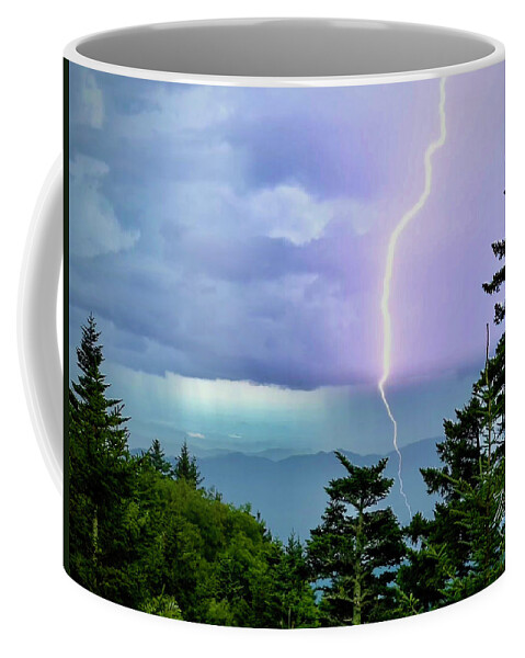 Thunder Coffee Mug featuring the photograph Thunder on the Mountain by Meta Gatschenberger