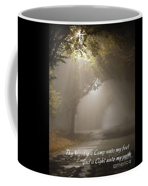 Fog Coffee Mug featuring the photograph Thy Word by Kimberly Furey