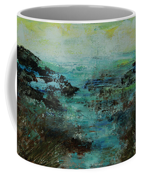  Coffee Mug featuring the painting Tidal Area by Jeanette French
