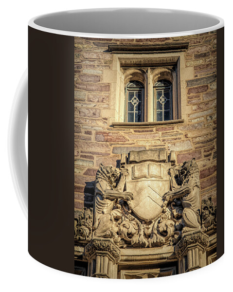 Architecture Coffee Mug featuring the photograph Tigers at Blair Hall Princeton University by Kristia Adams