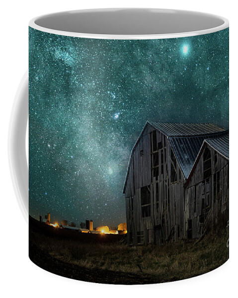 Barn Coffee Mug featuring the photograph Time takes everything 1 by Eric Curtin