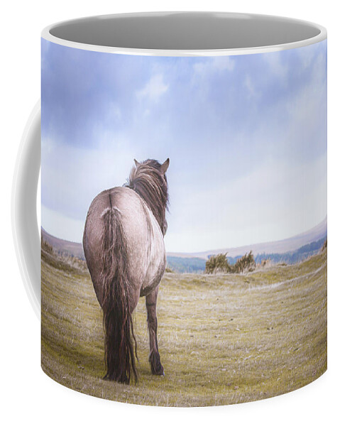 Horse Coffee Mug featuring the photograph Time to breathe - Horse Art by Lisa Saint
