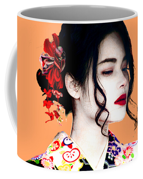 Geisha Coffee Mug featuring the photograph Tokyo Geisha by Worldwide Photography