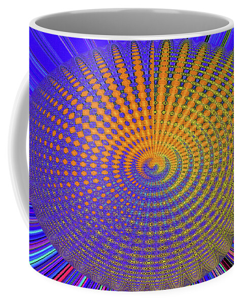 Tom Stanley Janca Coffee Mug featuring the digital art Tom Stanley Janca The Back Side Of The Sun Abstract by Tom Janca