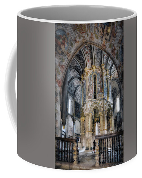 Tomar Coffee Mug featuring the photograph Tomar - Interior of the Round church by Micah Offman