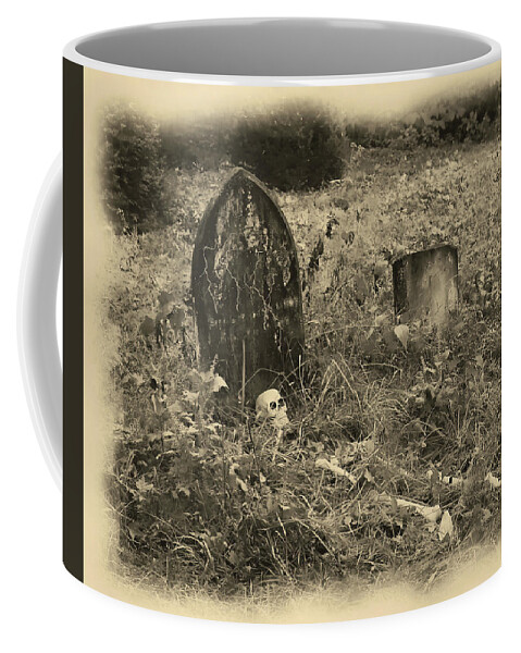 Grave Coffee Mug featuring the photograph Tombstone by Buddy Scott