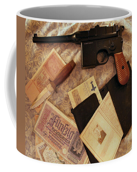 Spy Coffee Mug featuring the photograph Tools of the Espionage Trade - 1 by Lin Grosvenor