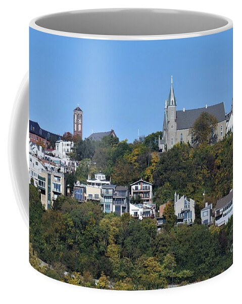 Cincinnati Coffee Mug featuring the photograph Top of Mt Adams - Cincy Newport Series by Lee Antle