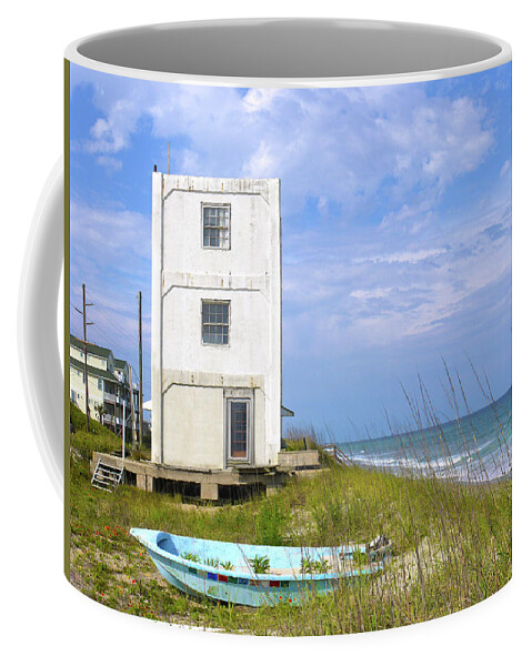 Beach Coffee Mug featuring the photograph Topsail Tower by Mike McGlothlen