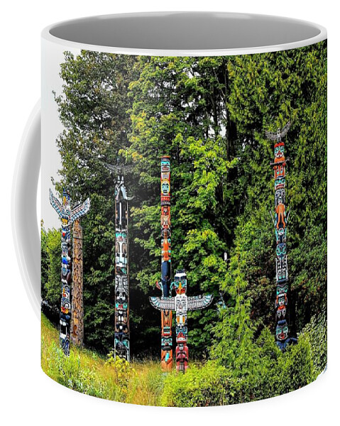 Jon Burch Coffee Mug featuring the photograph Totem Poles by Jon Burch Photography