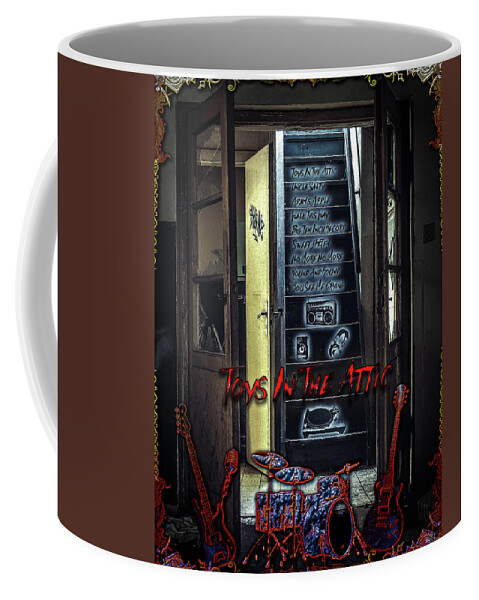 Walk Coffee Mug featuring the digital art Toys In The Attic by Michael Damiani