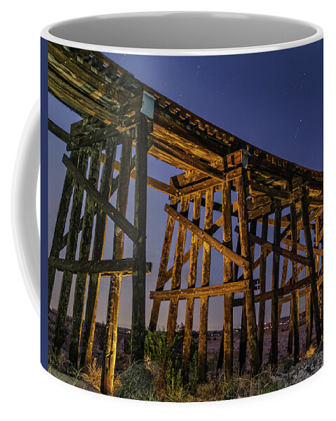 Train Coffee Mug featuring the photograph Tracks of Time by Daniel Hayes