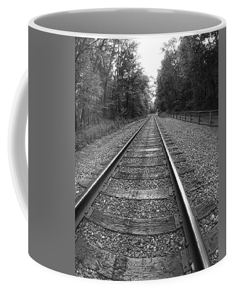Train Coffee Mug featuring the photograph Tracks Through the Park by Dennis Lundell