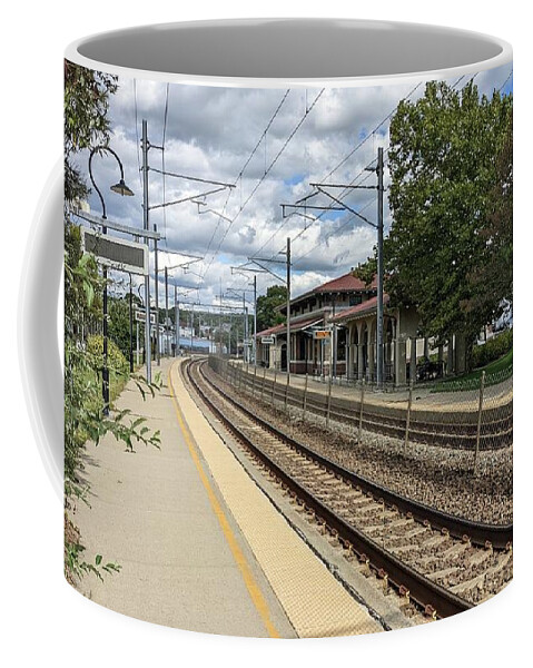 Train Station Coffee Mug featuring the photograph Train Station - Westerly Rhode Island by Kirkodd Photography Of New England