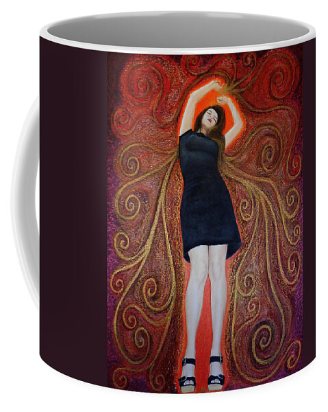 Trance Coffee Mug featuring the painting Trance by Lynet McDonald